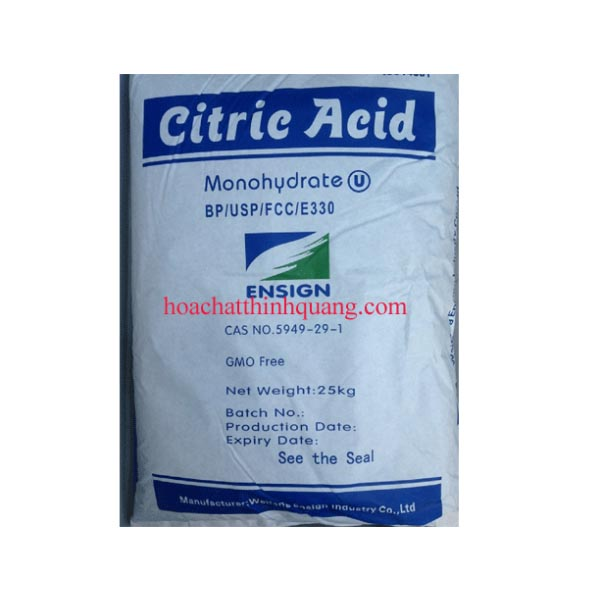 Acid Citric Monohydrate - Công Ty CP TM Và SX Hóa Chất Thiết Bị Thịnh Quang
